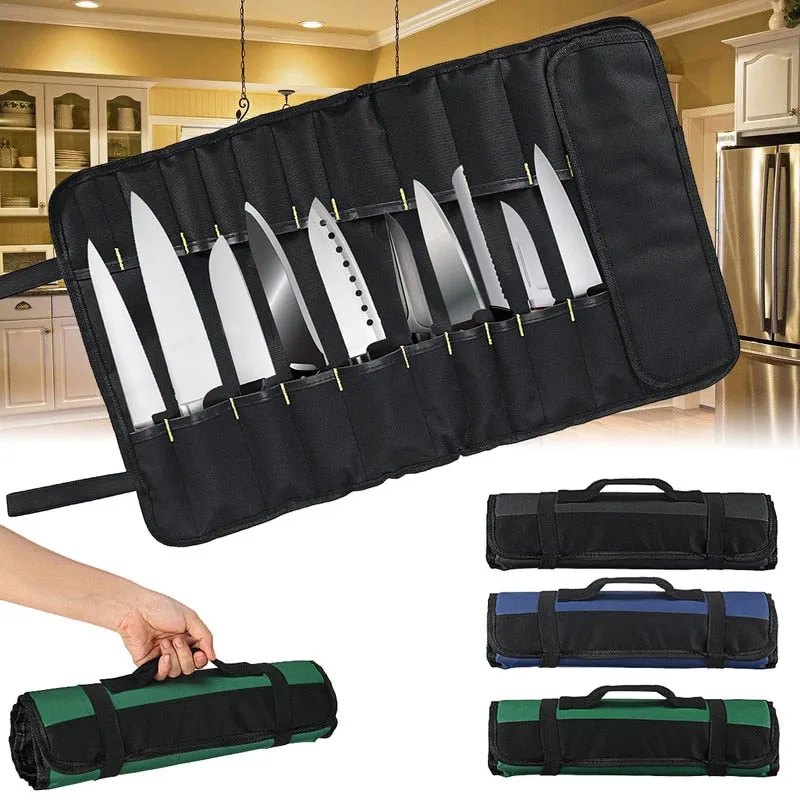 Portable Roll-Up Knife Bag