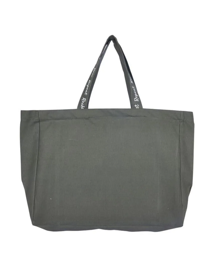 Premium Canvas Tote Bag with Zipper Closure | 16 x 14 inches