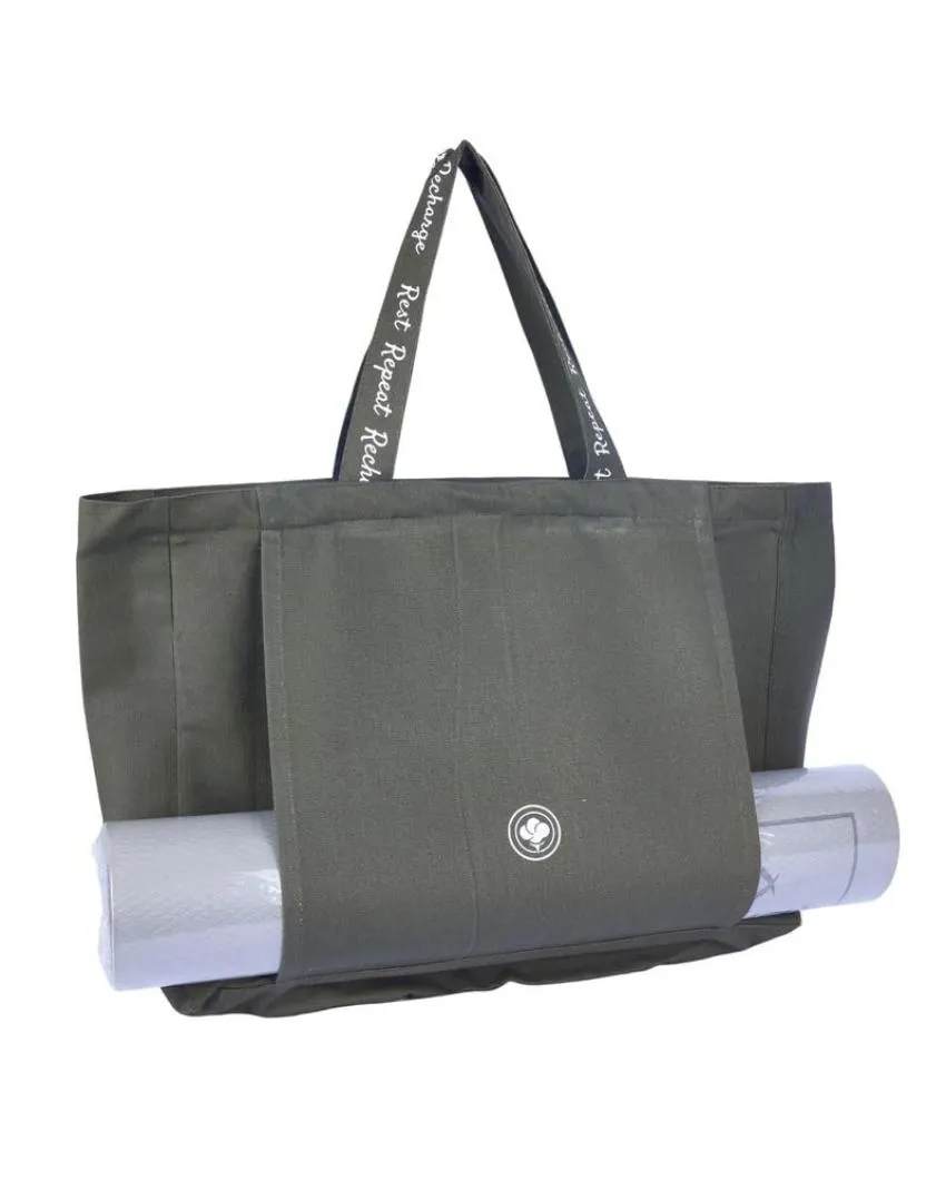 Premium Canvas Tote Bag with Zipper Closure | 16 x 14 inches