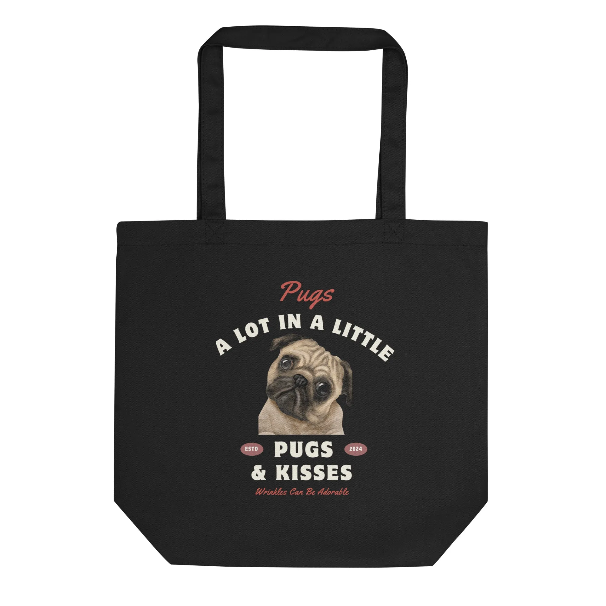 Pug lovers, Sustainable Tote Bag