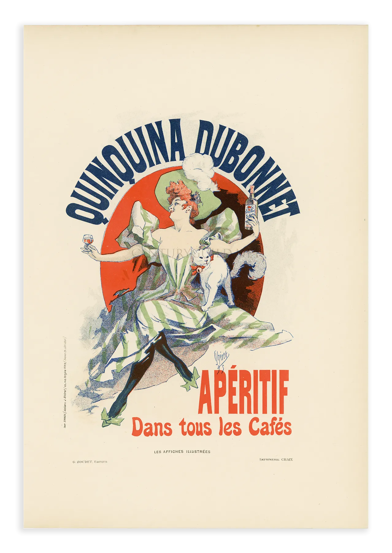 Quinquina Dubonnet by Jules Chéret, Belle Epoque lithograph, 1896