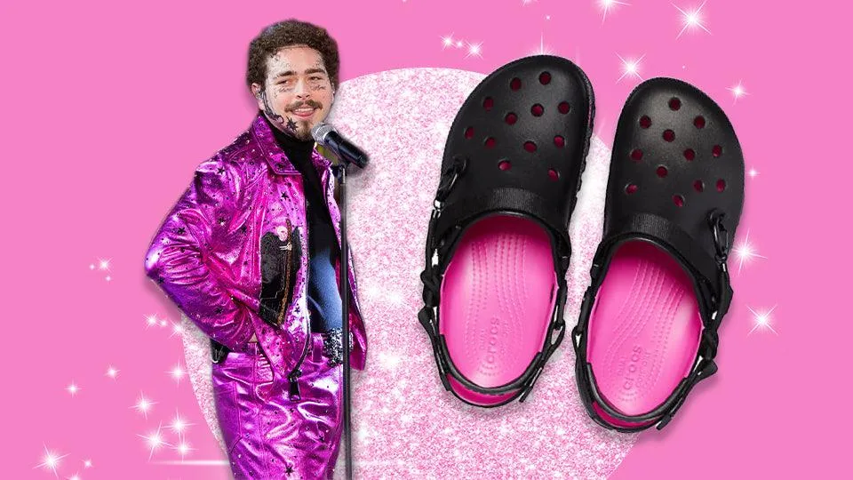 Rare Limited Edition Crocs Duet Max 2 Post Malone Black