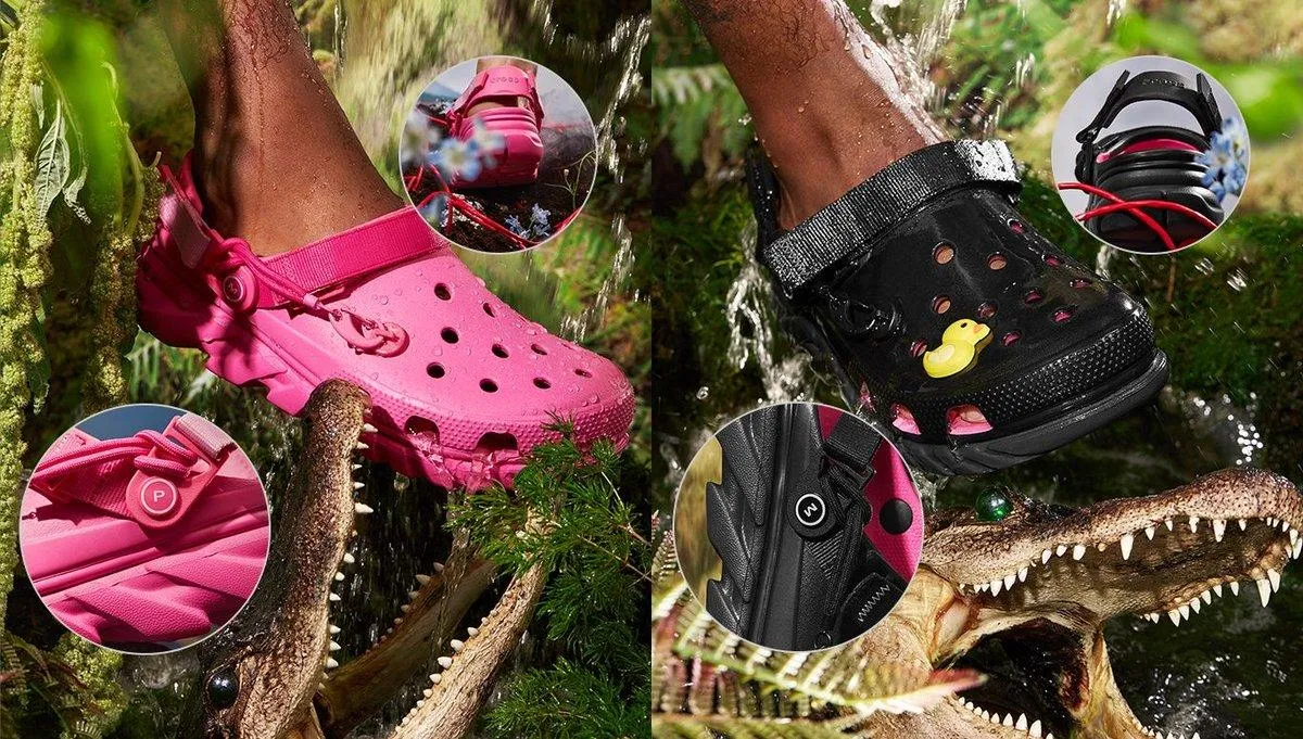 Rare Limited Edition Crocs Duet Max 2 Post Malone Black