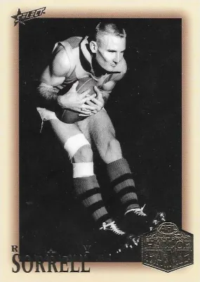 Ray Sorrell, Hall of Fame Red Back Parallel, 2018 Select AFL Legacy