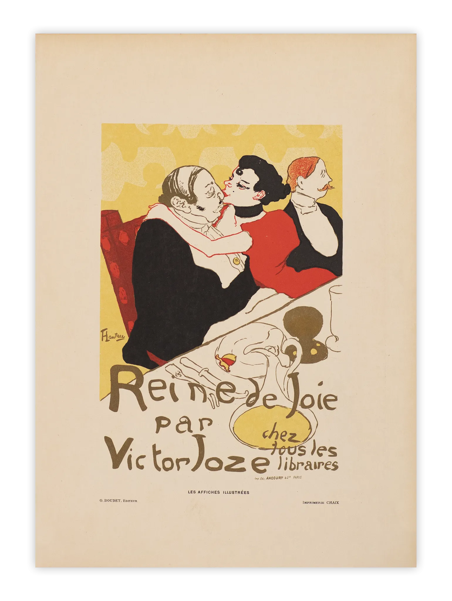 Reine de Joie by Henri de Toulouse-Lautrec, Lithograph on Imperial Japon, 1896