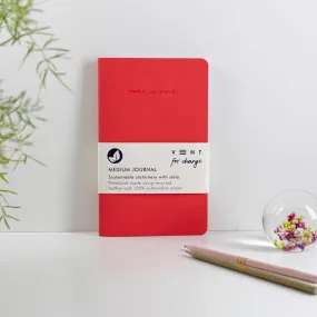 ReLeather & Sustainable Make A Mark Medium Journal - Red