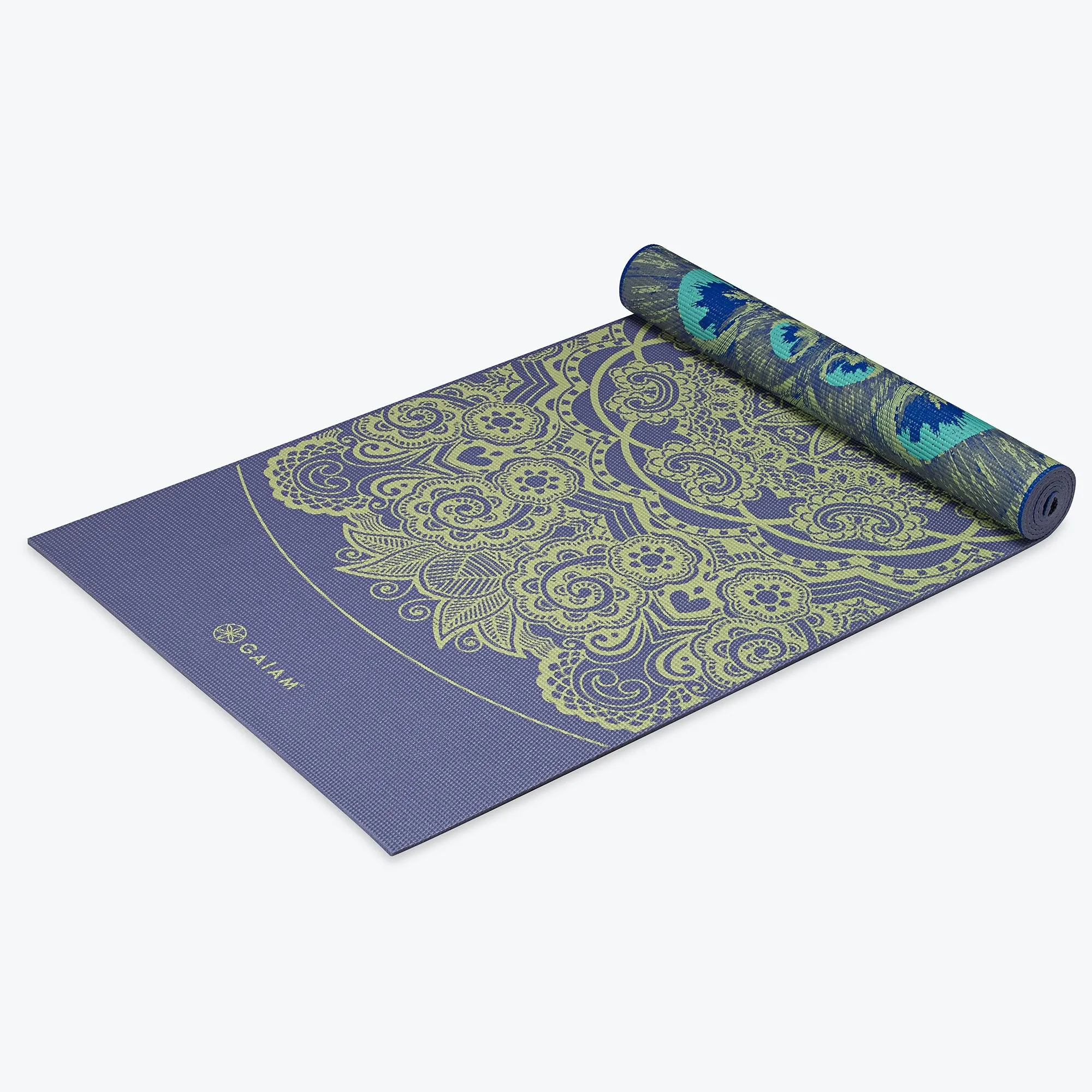 Reversible Peacock Lace Yoga Mat (6mm)