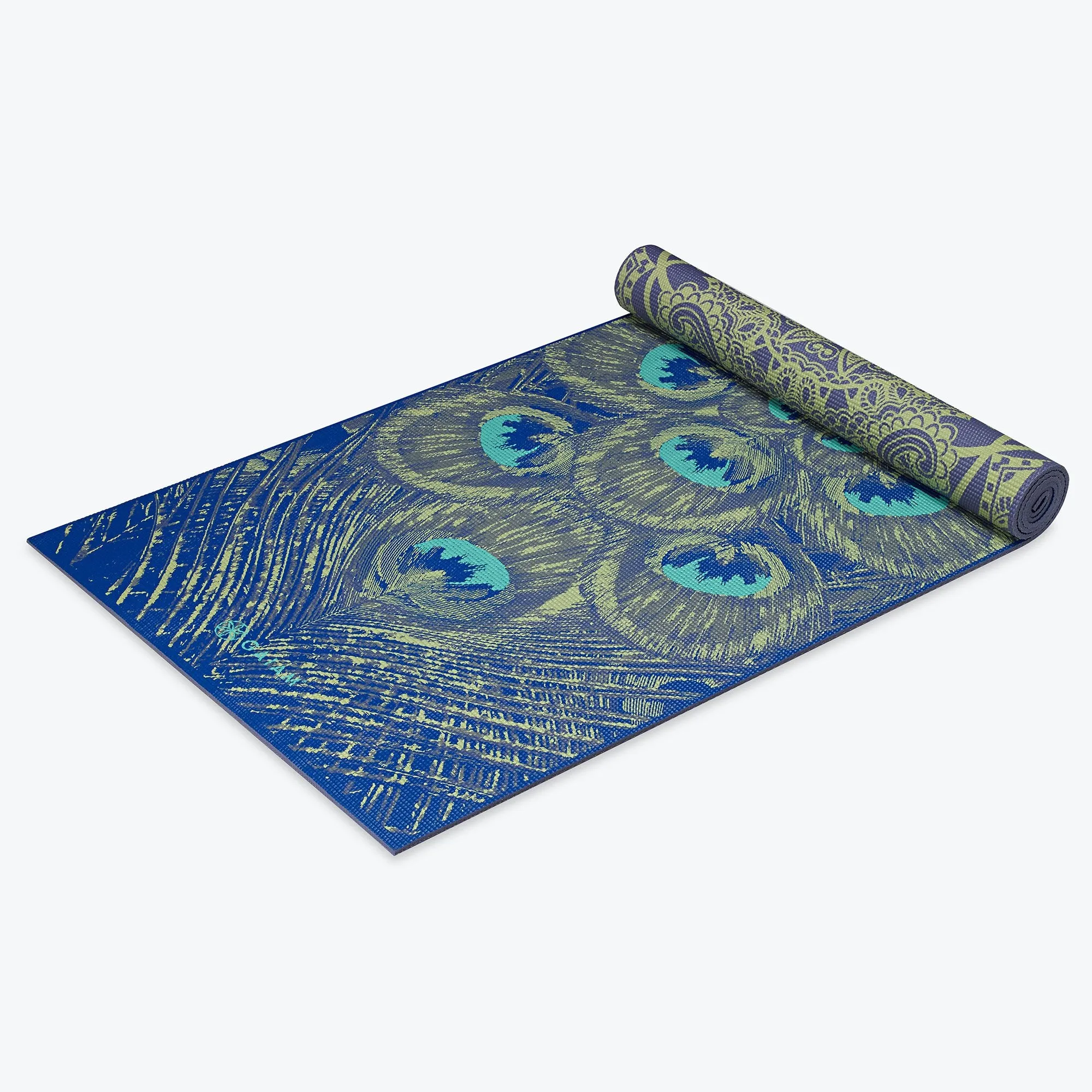 Reversible Peacock Lace Yoga Mat (6mm)