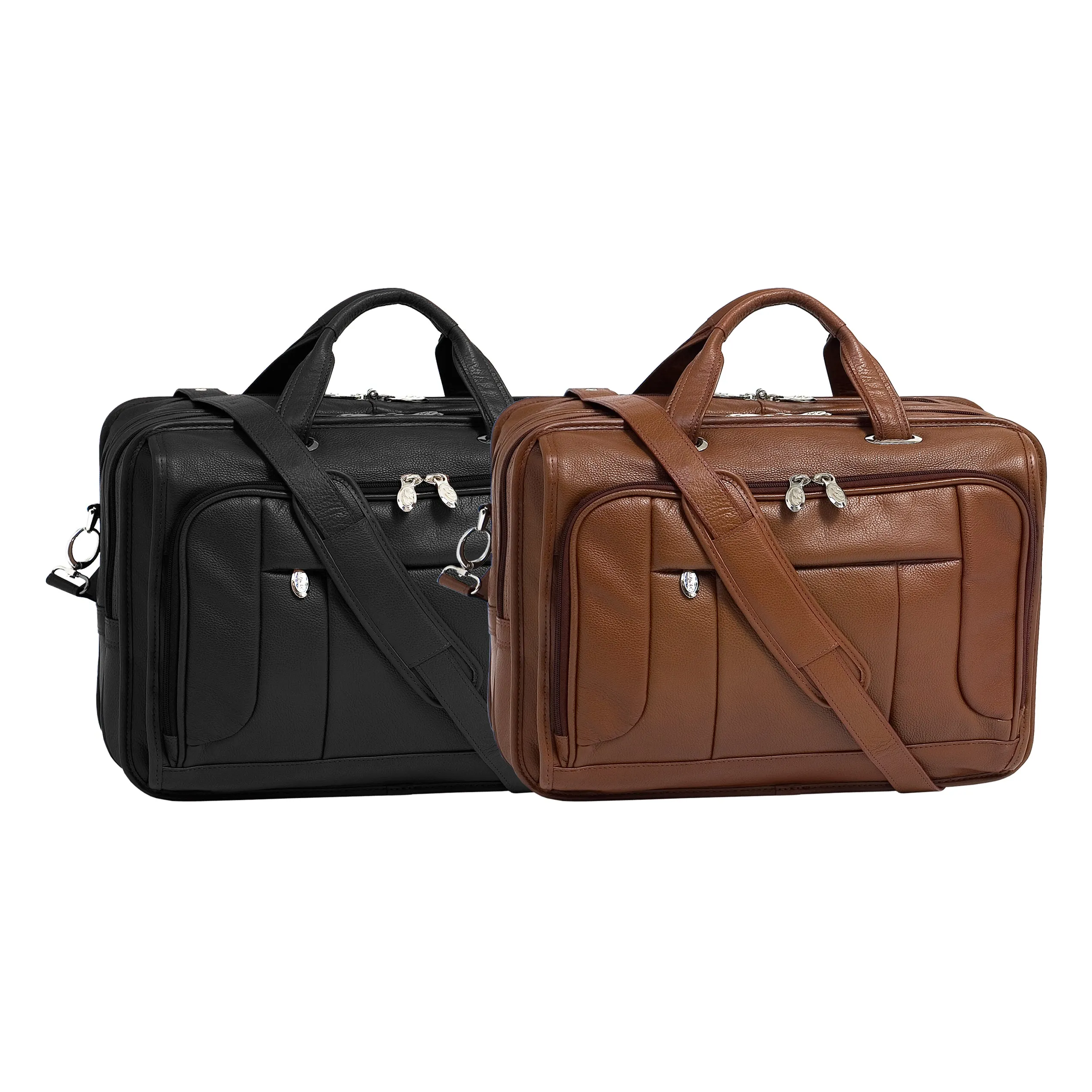 RIVER WEST | 15" Leather Laptop Briefcase