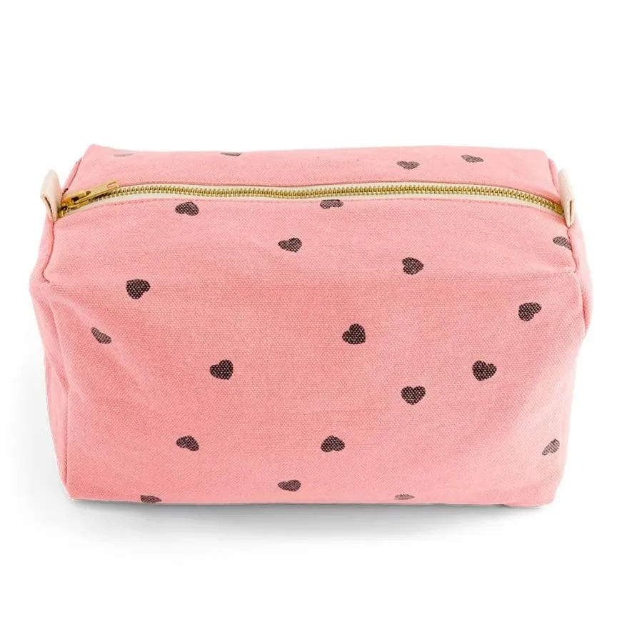 Rose in April Vic Toiletry Bag Heart - Strawberry