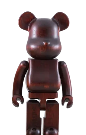 Rosewood Paint Bearbrick 1000% Be@rbrick by Medicom Toy x Karimoku