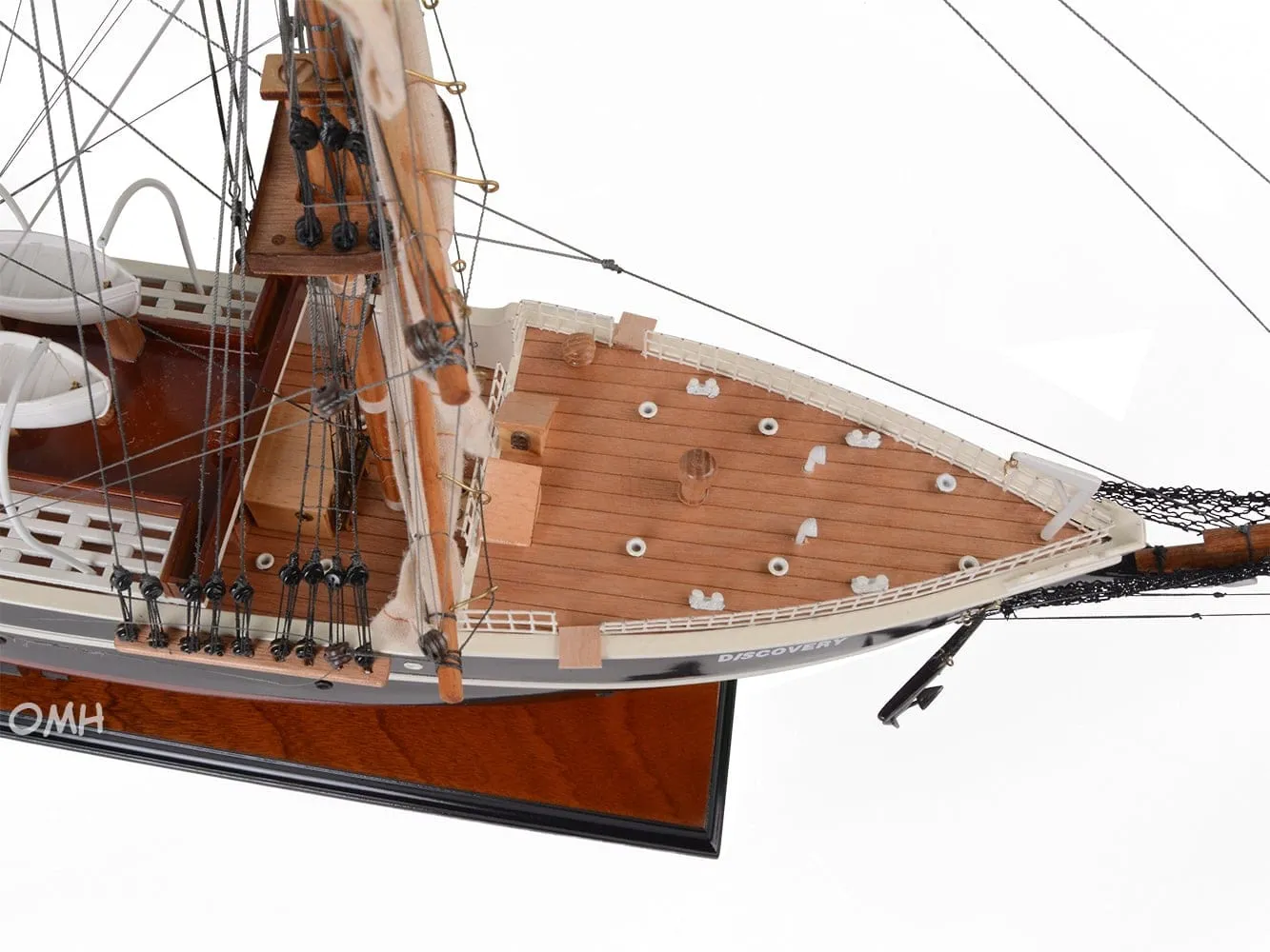 RRS Discovery Wood Model Sailboat  Steamship Assembled