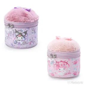 Sanrio Character Cosmetic Furry Pouch (Kuromi, My Melody, Cinnamoroll)