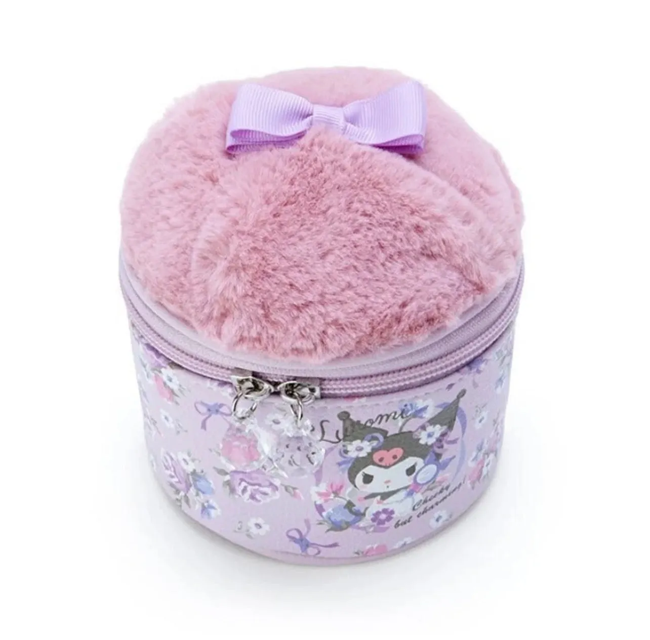 Sanrio Character Cosmetic Furry Pouch (Kuromi, My Melody, Cinnamoroll)