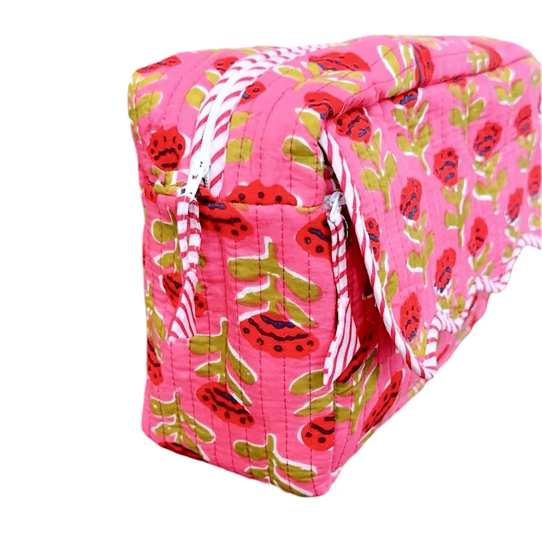 Scallop Pouch | Pink Rose