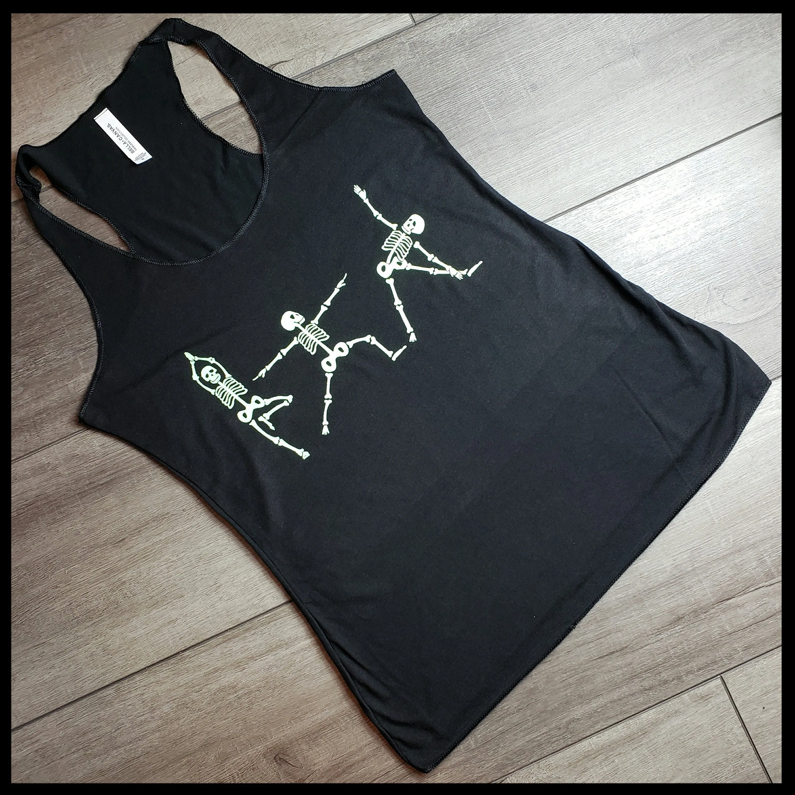 Skeleton Yoga Racerback Tank