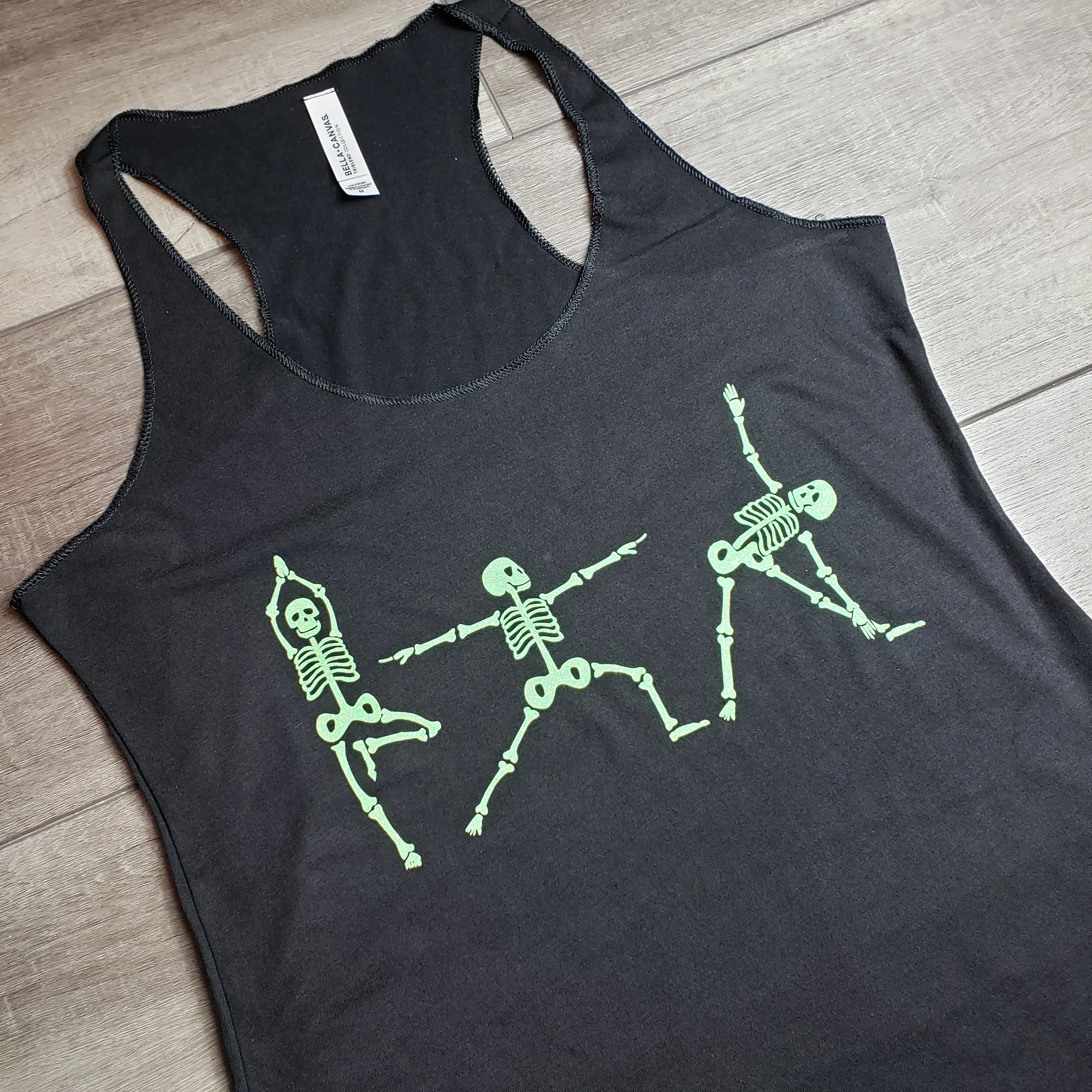 Skeleton Yoga Racerback Tank