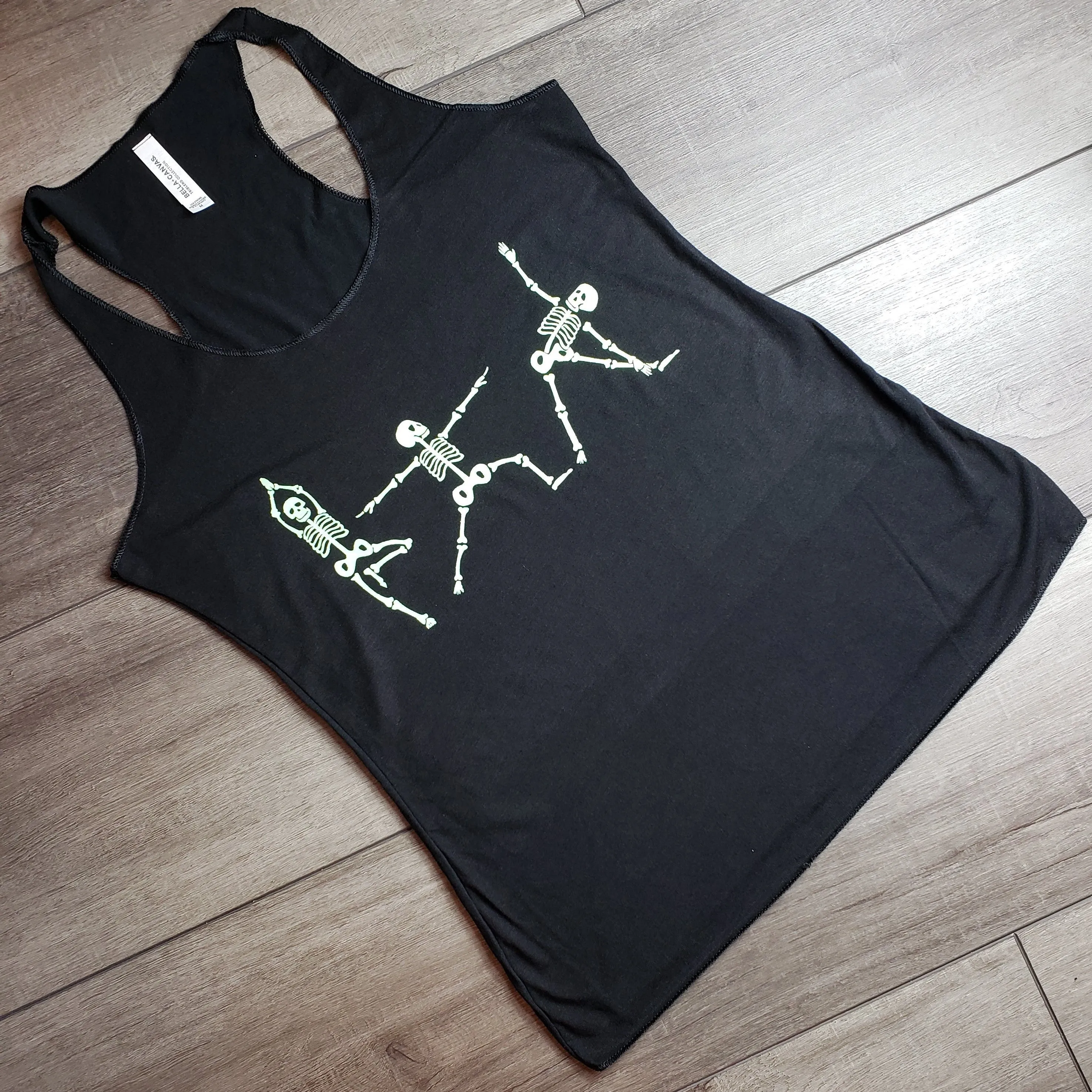 Skeleton Yoga Racerback Tank