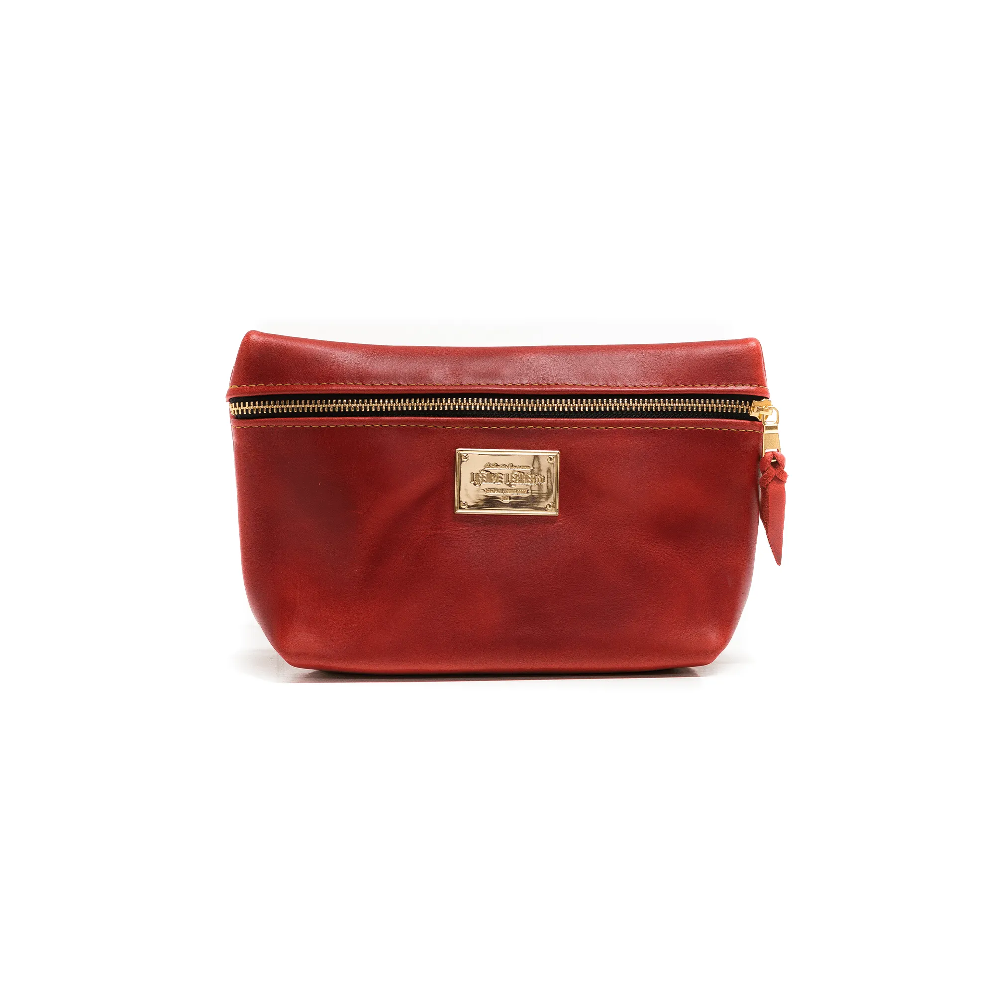 Smooth Leather Cosmetic Bag