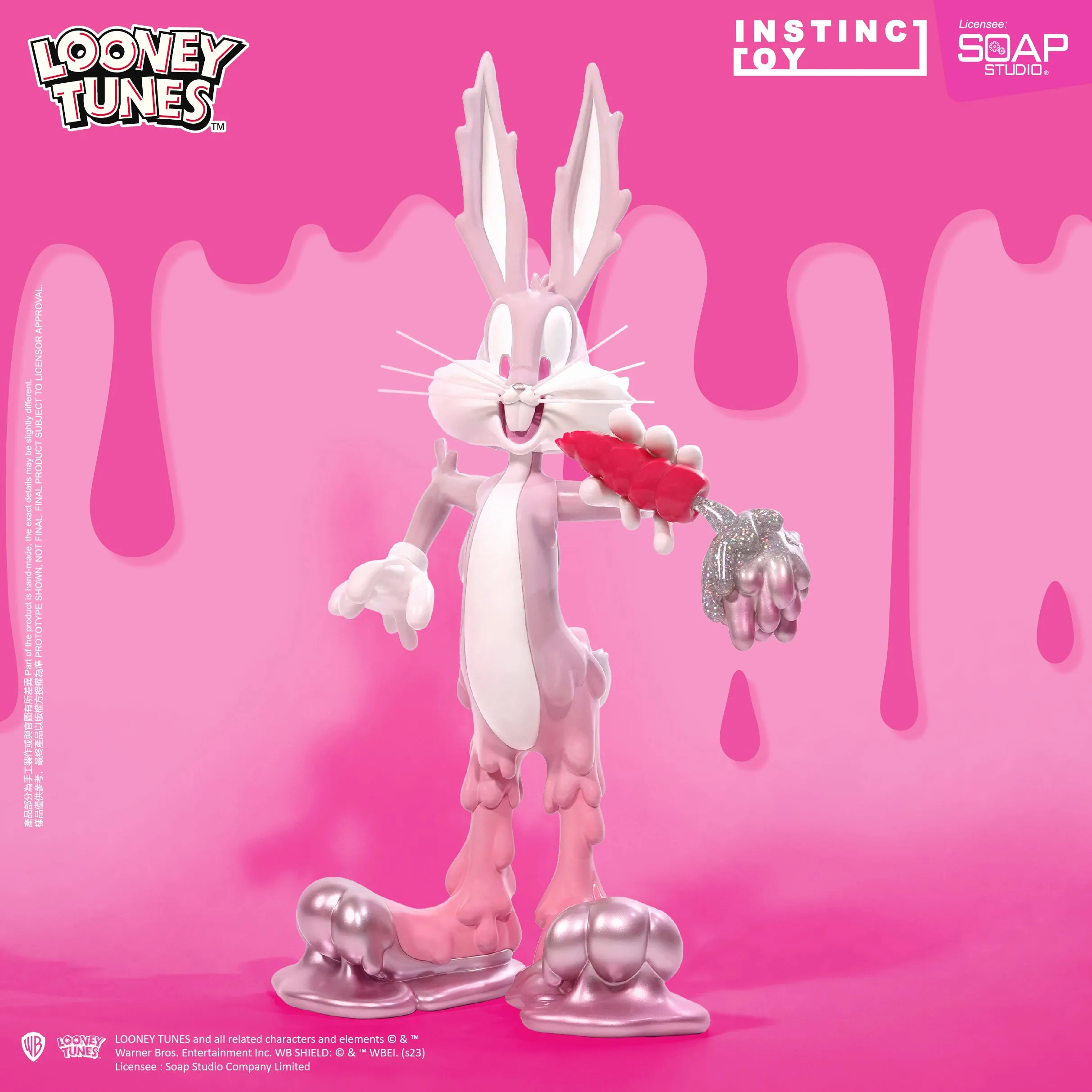 Soap Studio AM019P Looney Tunes - Erosion Bugs Bunny Figure (Pink Ver.) By Instinctoy (Limited Edition)