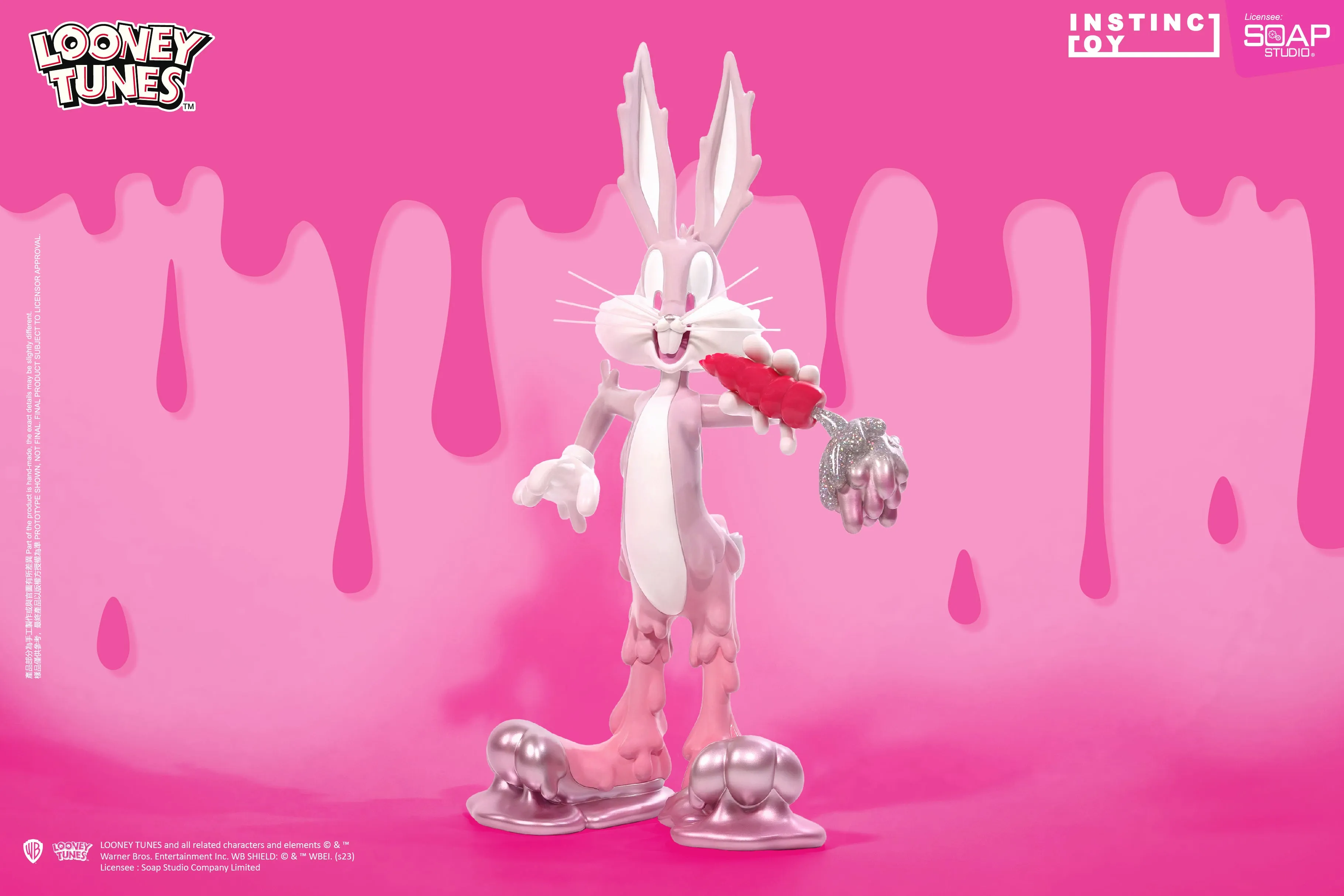 Soap Studio AM019P Looney Tunes - Erosion Bugs Bunny Figure (Pink Ver.) By Instinctoy (Limited Edition)