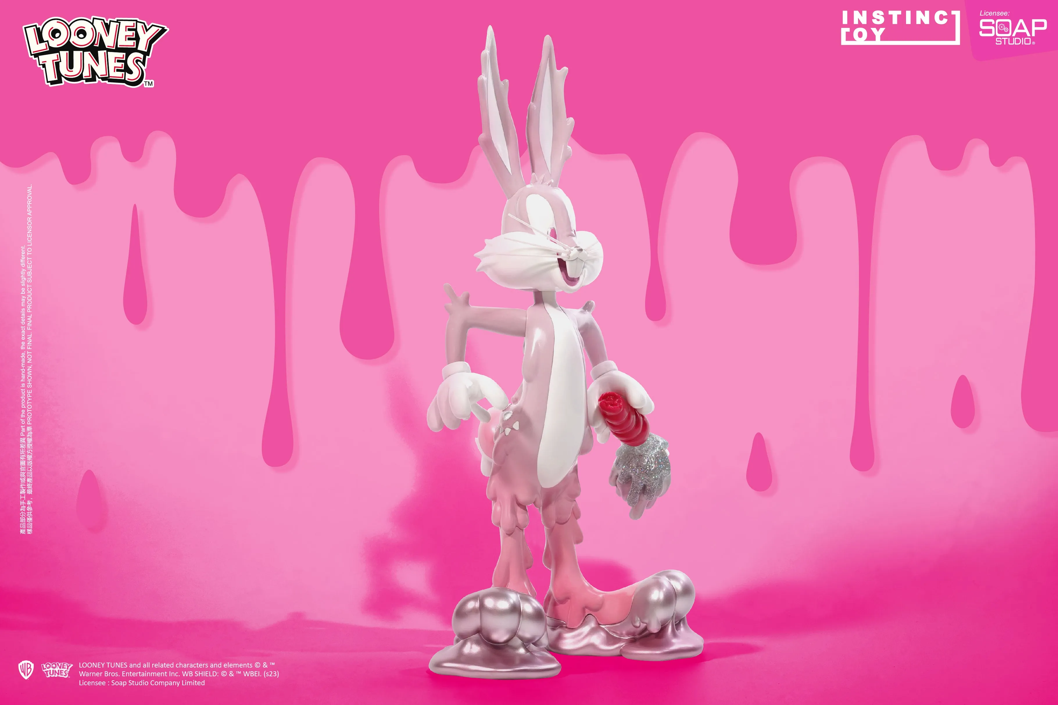 Soap Studio AM019P Looney Tunes - Erosion Bugs Bunny Figure (Pink Ver.) By Instinctoy (Limited Edition)