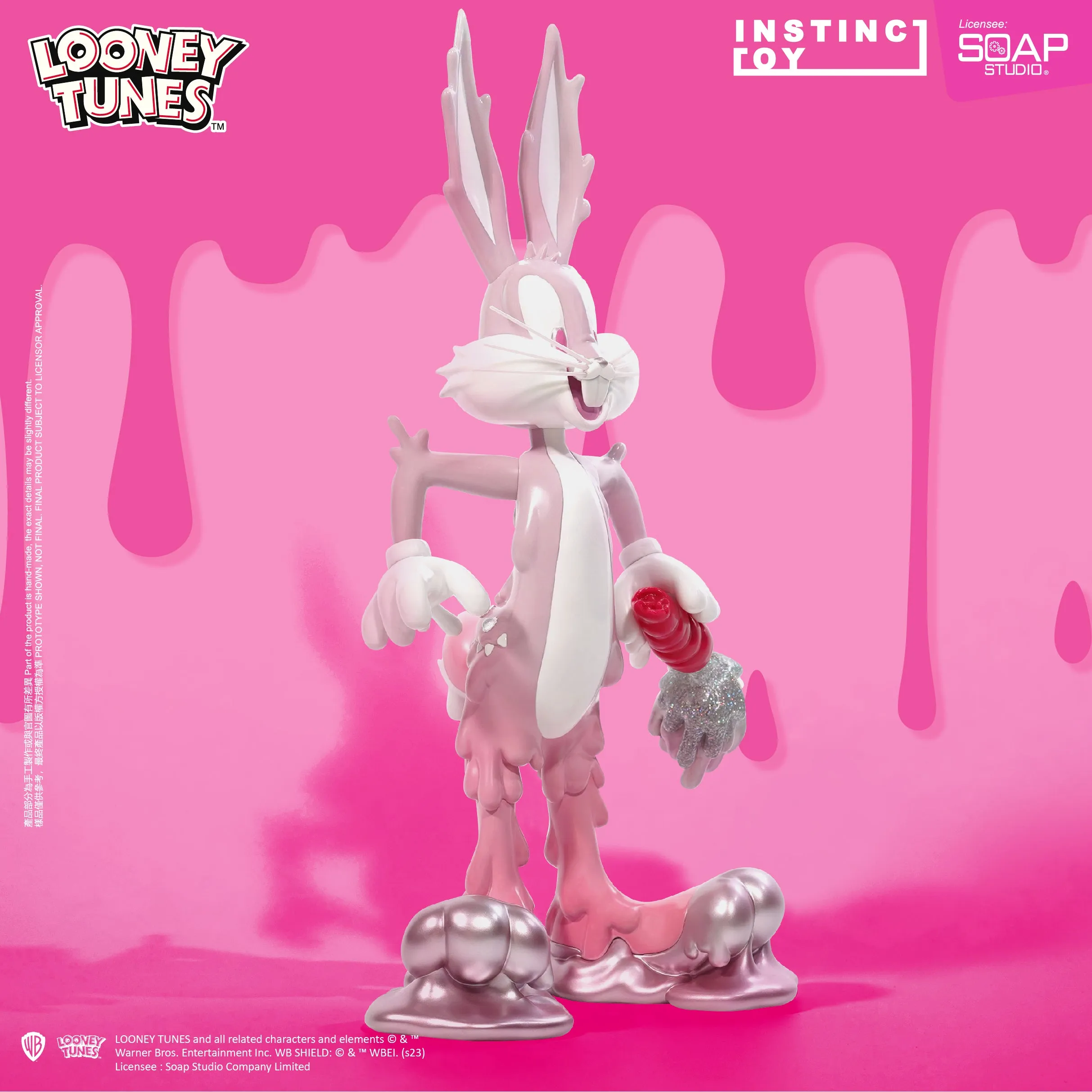 Soap Studio AM019P Looney Tunes - Erosion Bugs Bunny Figure (Pink Ver.) By Instinctoy (Limited Edition)