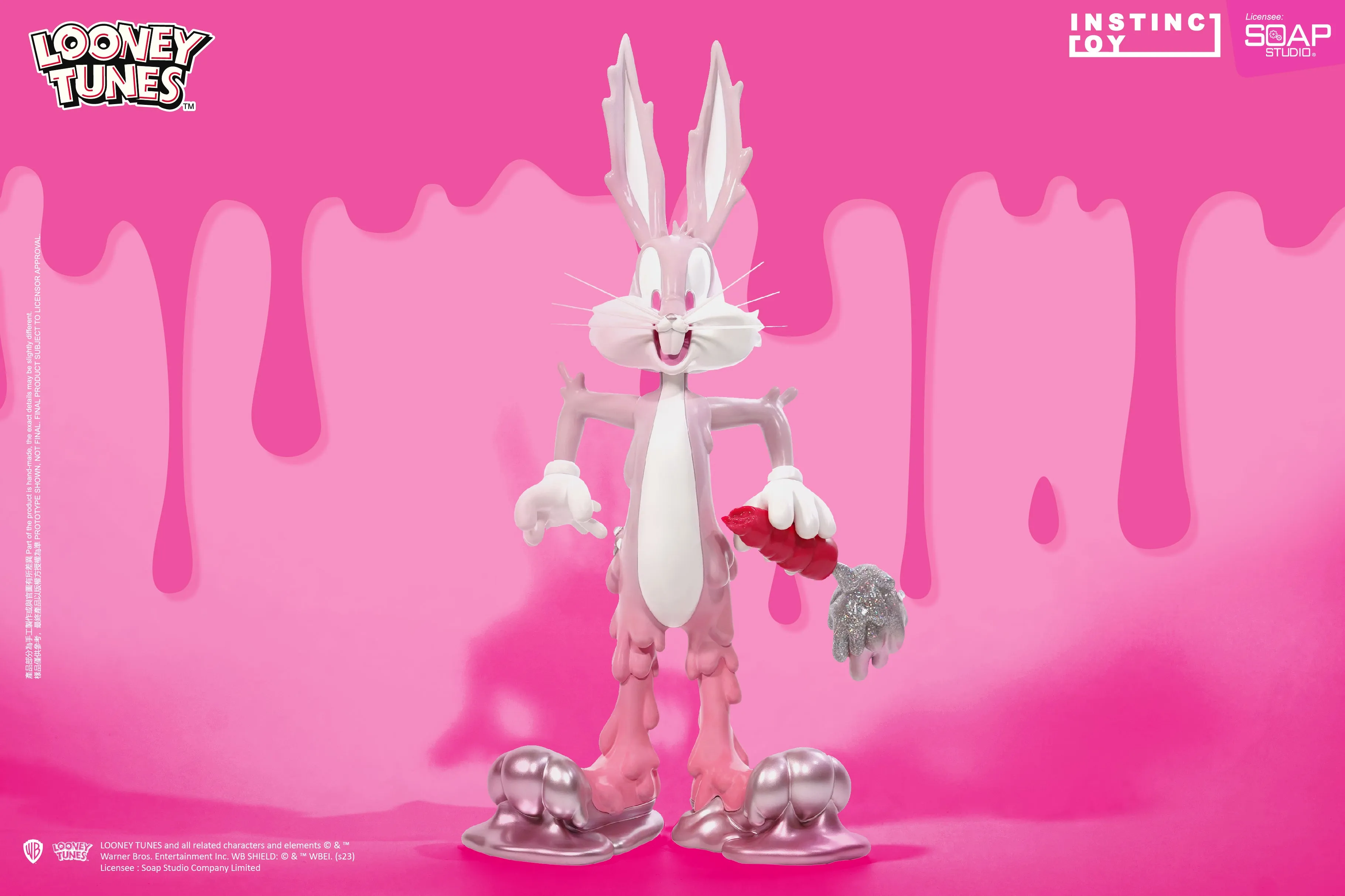 Soap Studio AM019P Looney Tunes - Erosion Bugs Bunny Figure (Pink Ver.) By Instinctoy (Limited Edition)