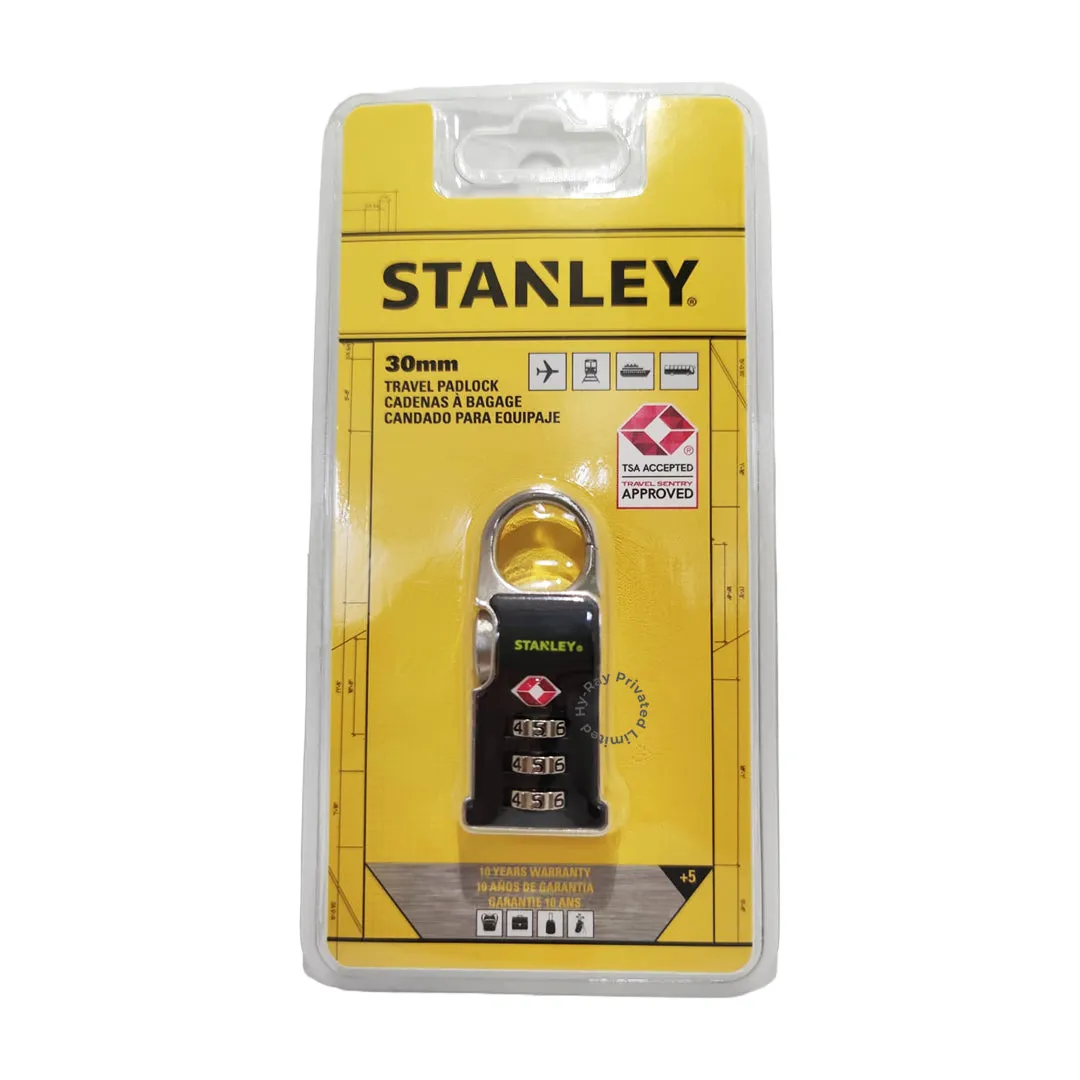 Stanley TSA Travel Padlock Yellow/ Black