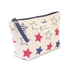 Star Print Cosmetic Bag - #4690