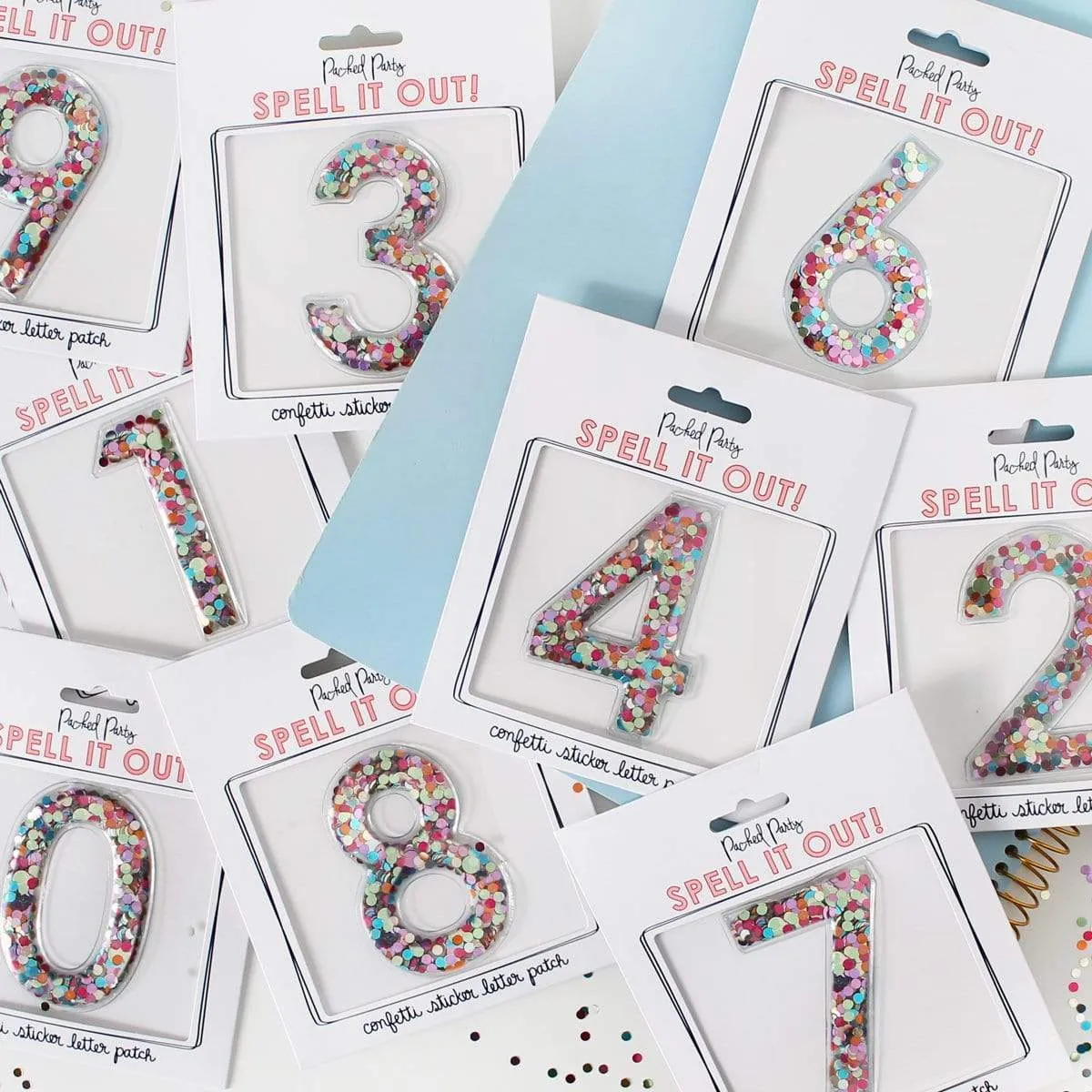 STICK TO IT CONFETTI NUMBERS PACK