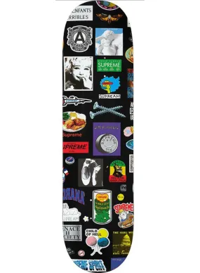 Stickers Black Skateboard Art Deck by Supreme