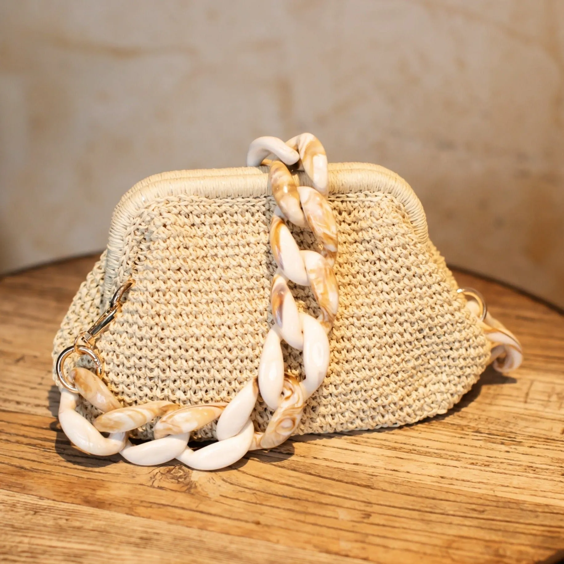 Straw Crossbody Bag