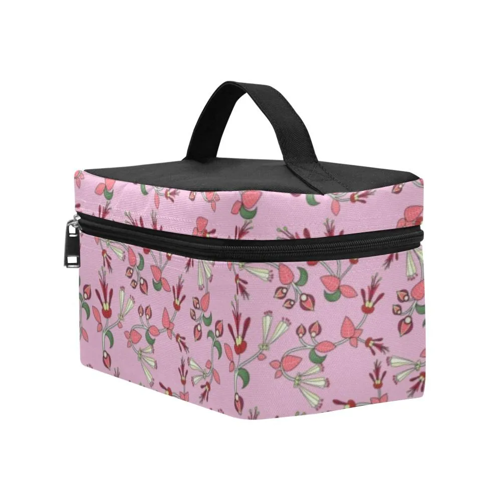 Strawberry Floral Cosmetic Bag/Large