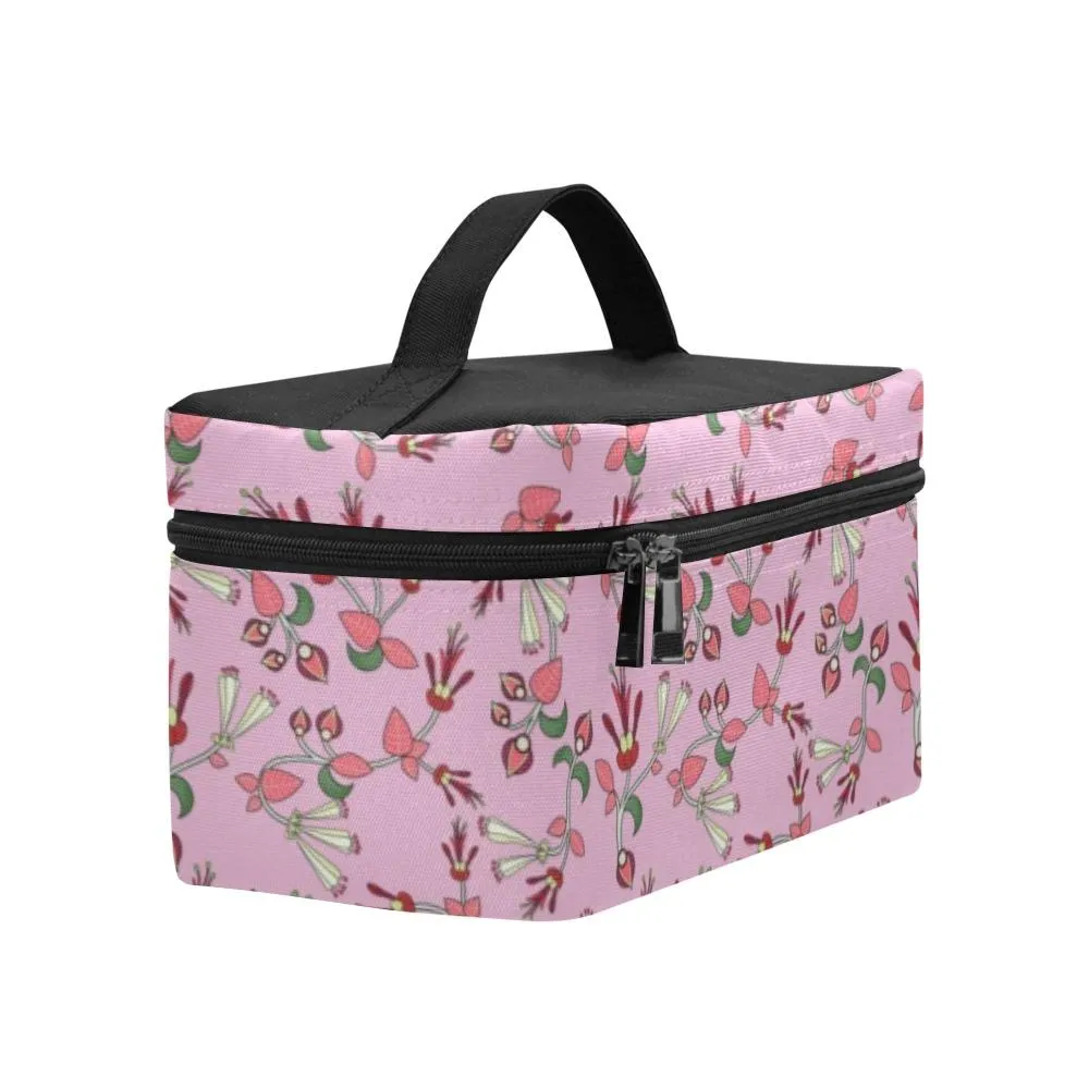 Strawberry Floral Cosmetic Bag/Large