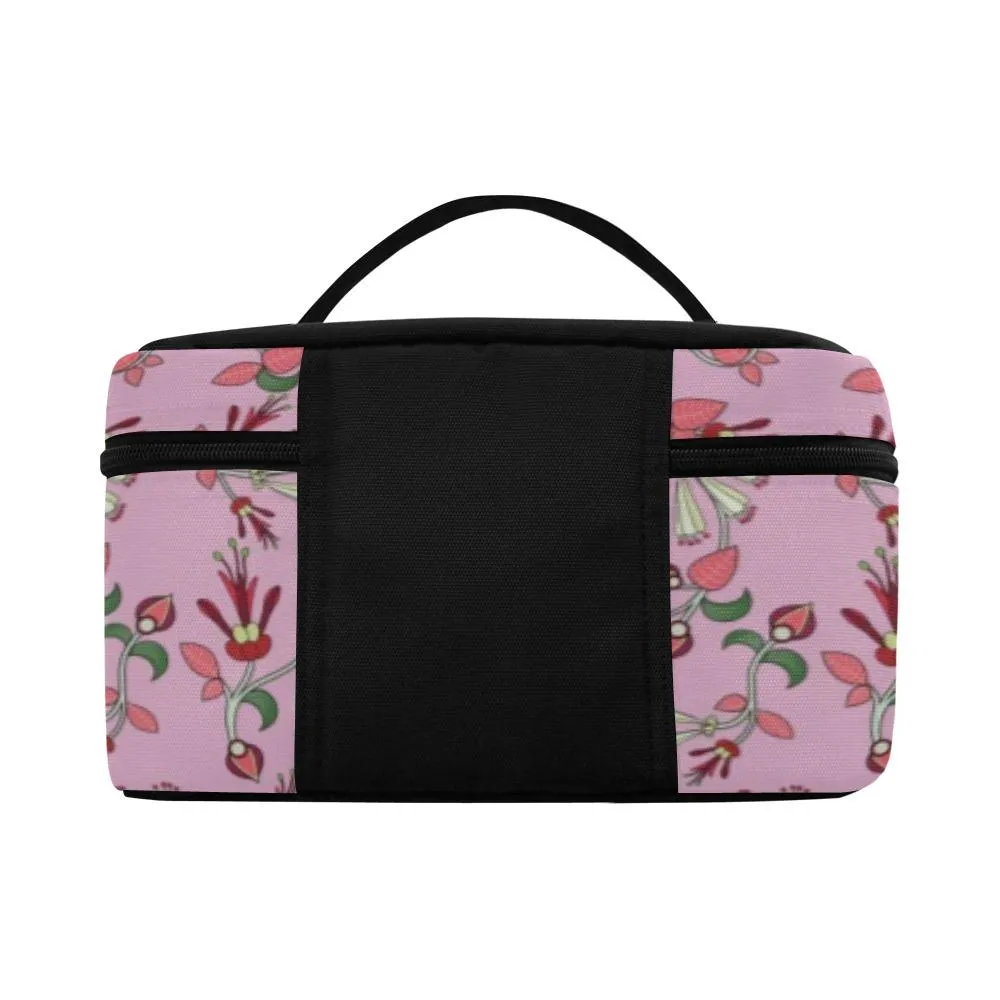 Strawberry Floral Cosmetic Bag/Large