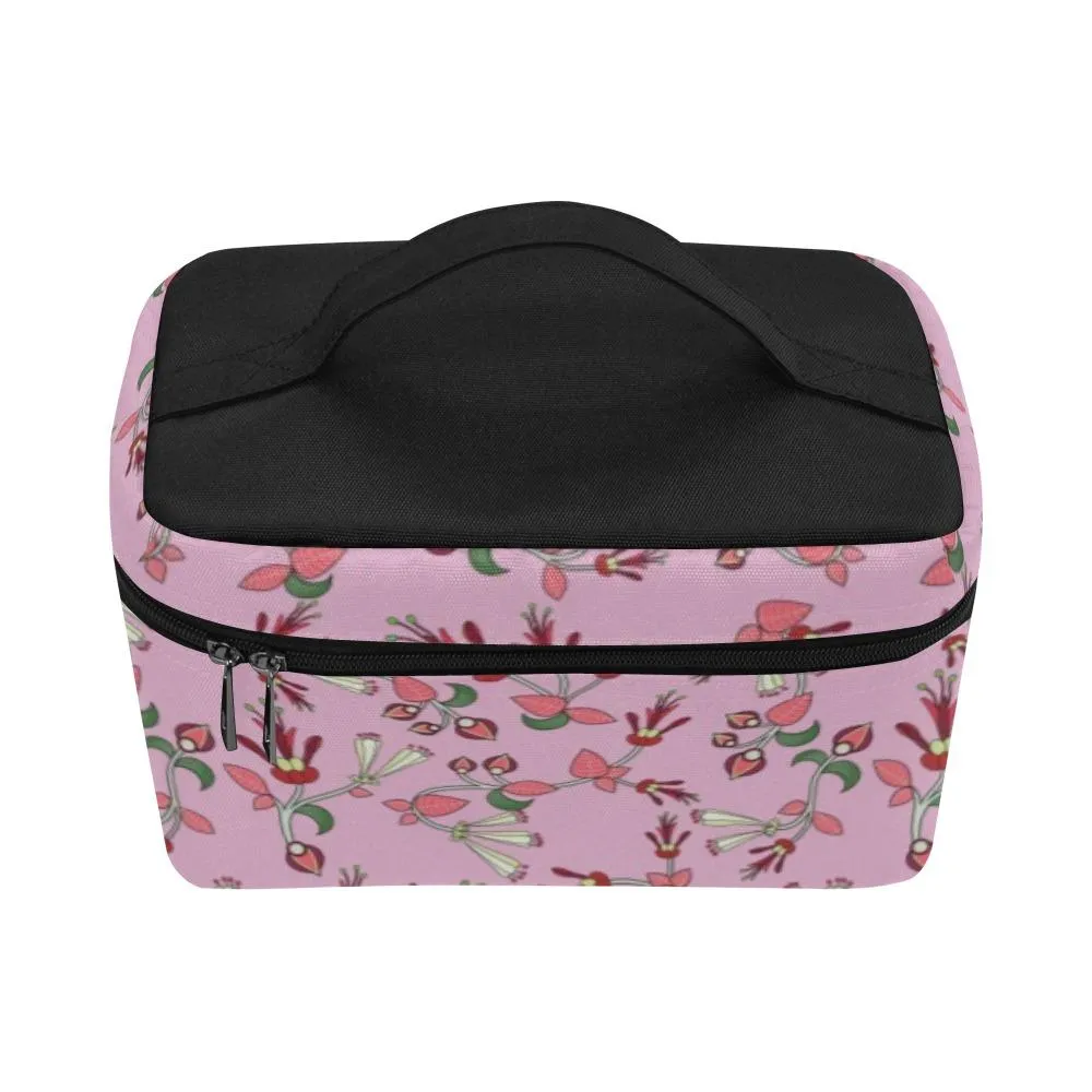 Strawberry Floral Cosmetic Bag/Large