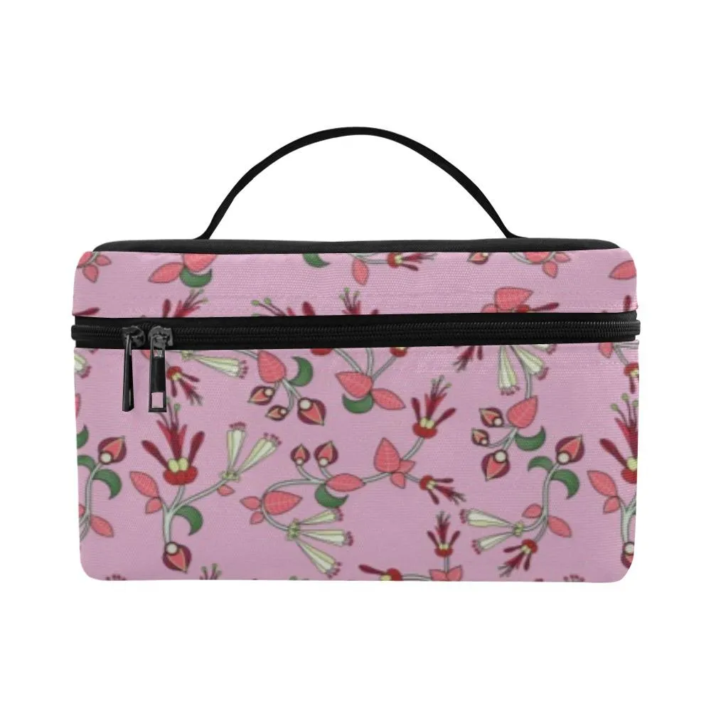 Strawberry Floral Cosmetic Bag/Large