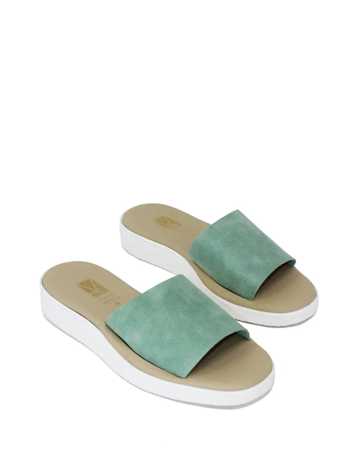 Stripe Platform Green Sandal - Limited Edition