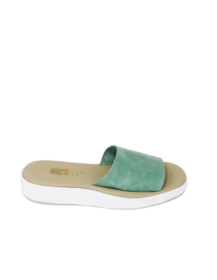 Stripe Platform Green Sandal - Limited Edition