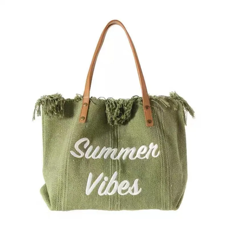 Summer Vibes Tote (3 Colors)- #4208-4210