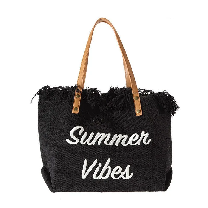 Summer Vibes Tote (3 Colors)- #4208-4210