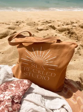 Sun Freckled Terracotta Tote Bag