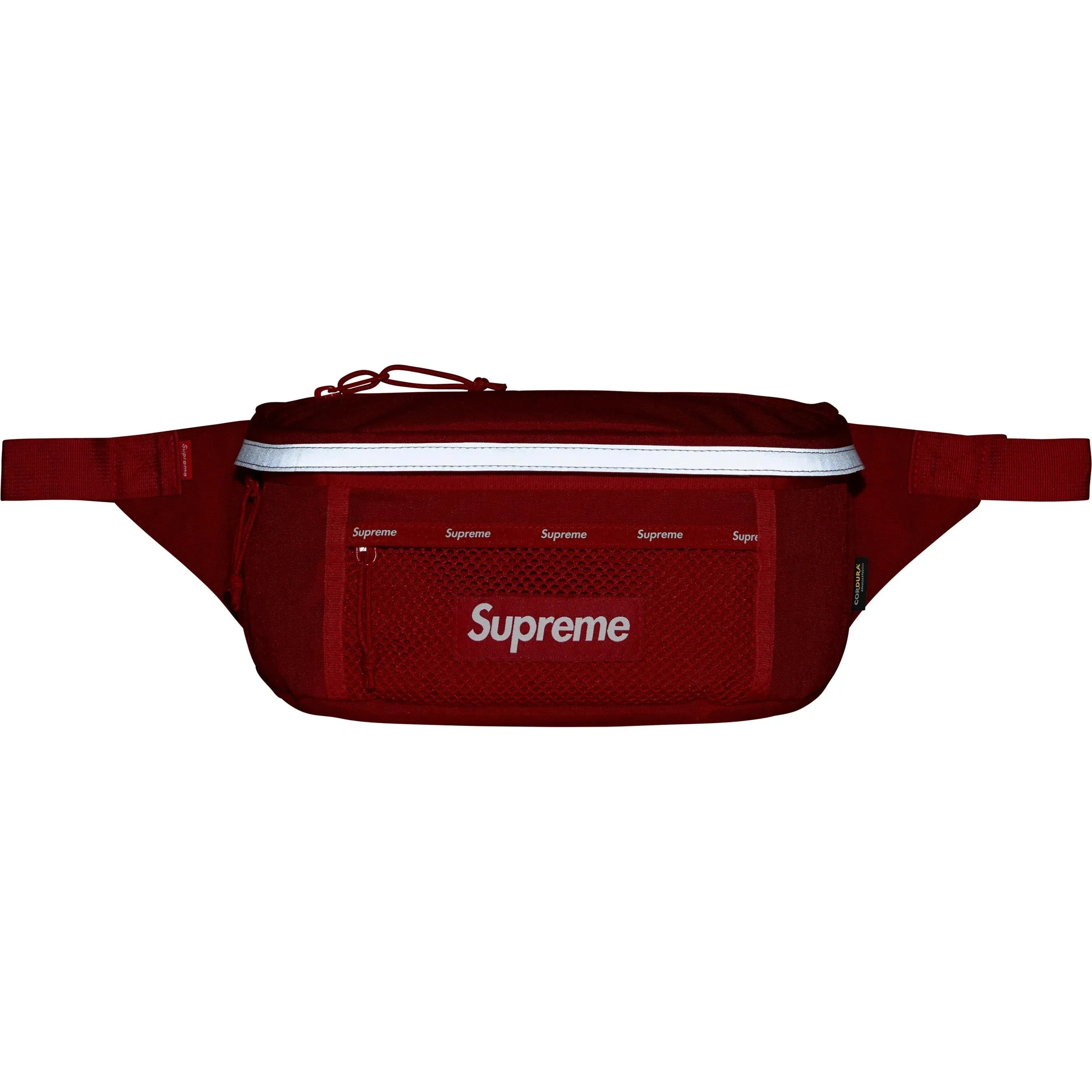 Supreme Reflective Waist Bag Red