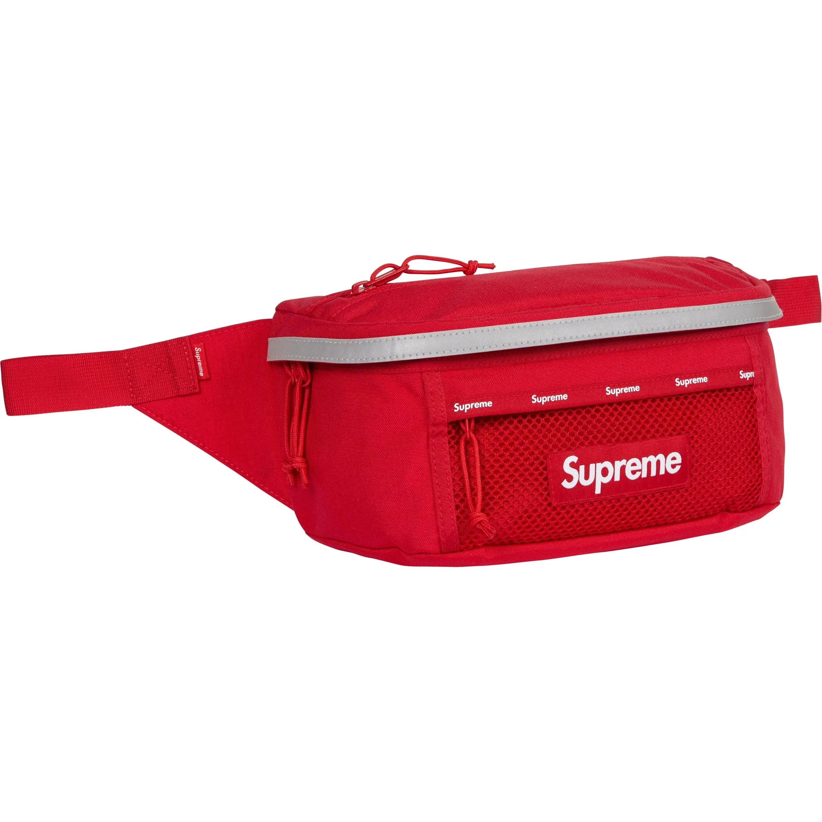 Supreme Reflective Waist Bag Red