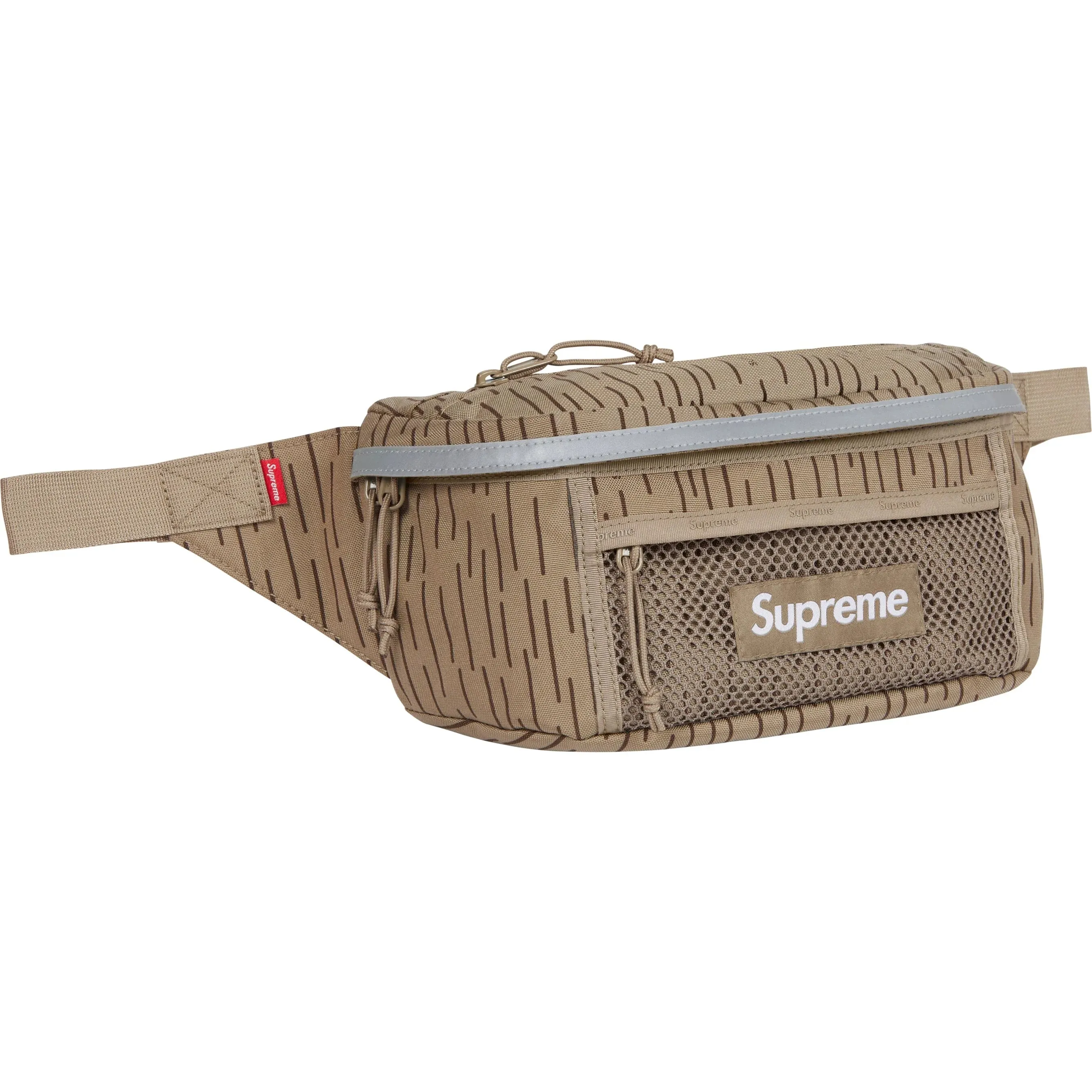 Supreme Reflective Waist Bag Tan