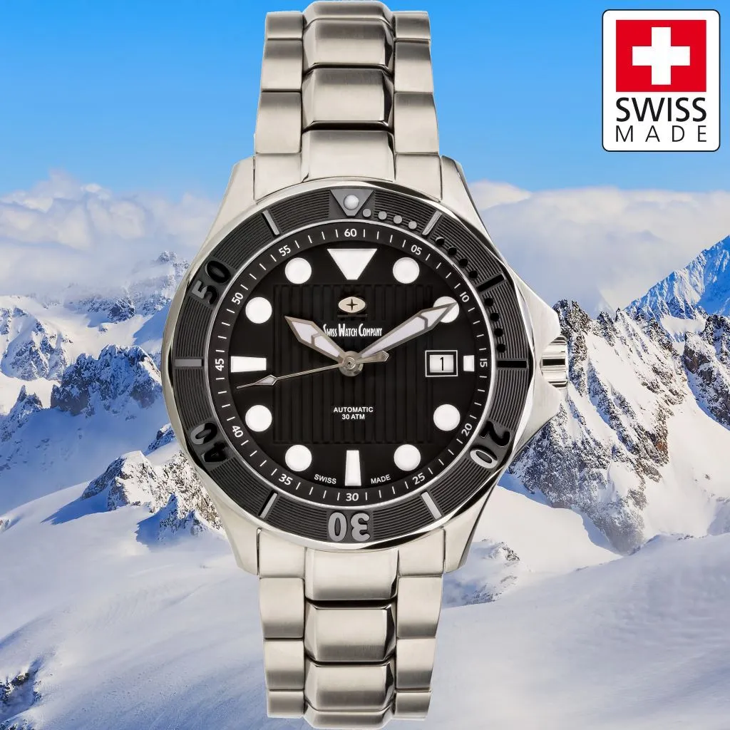 SWC Diver - Black (Swiss&nbsp;Made Limited&nbsp;Edition) 20x&nbsp;Layers&nbsp;of&nbsp;Super-Luminova