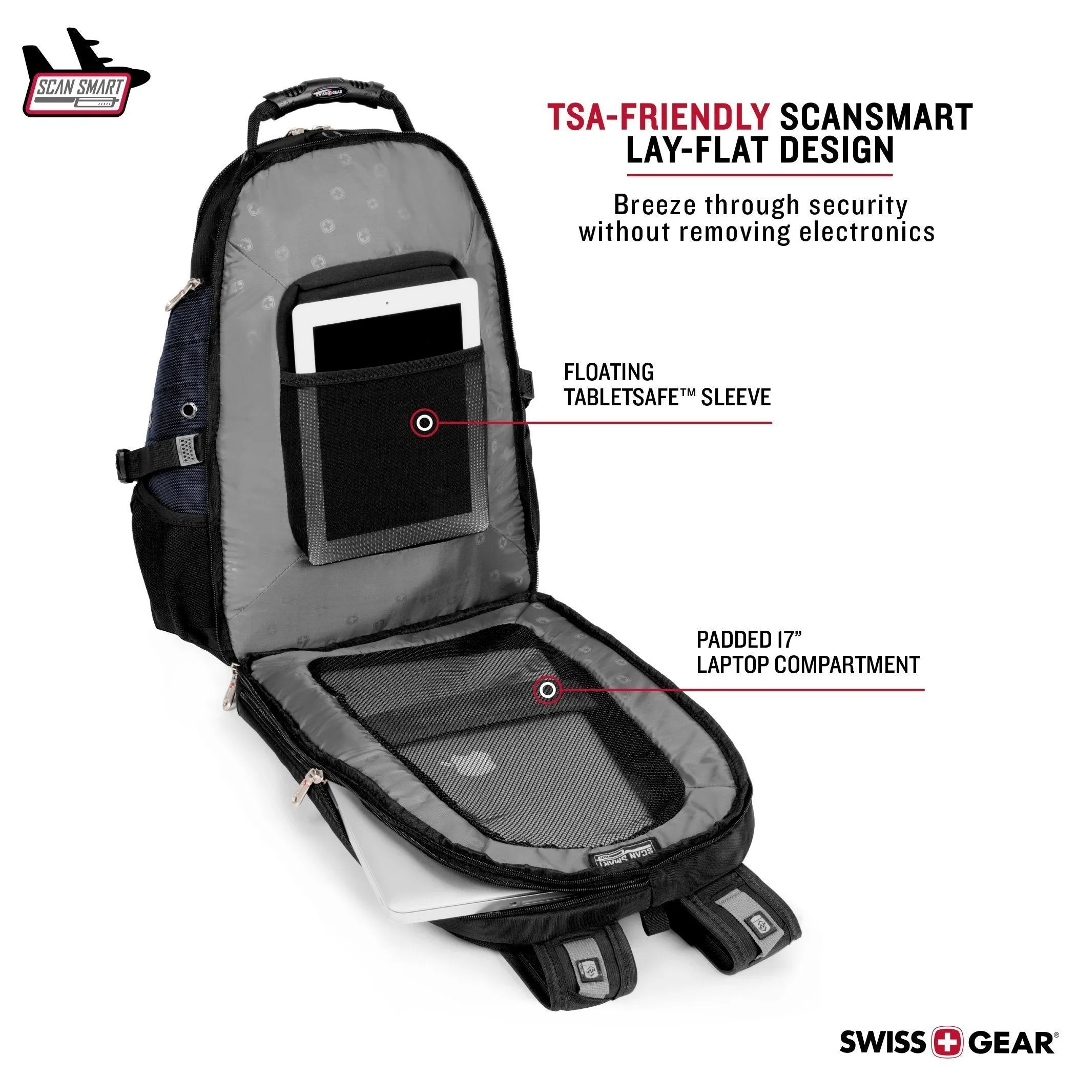 SwissGear Travel Gear 1900 Scansmart TSA Laptop Backpack - 19"