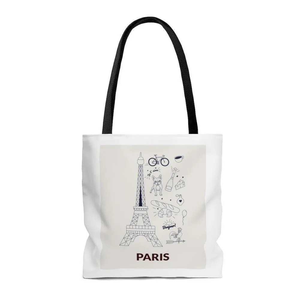 Symbols of PARIS Everyday Tote Bag Medium