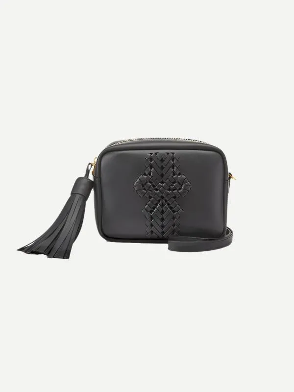 The Neeson Tassel Cross Body in Black Circus